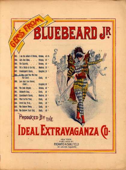 Sheet Music - If they must tear me from thy heart; Bluebeard Jr.