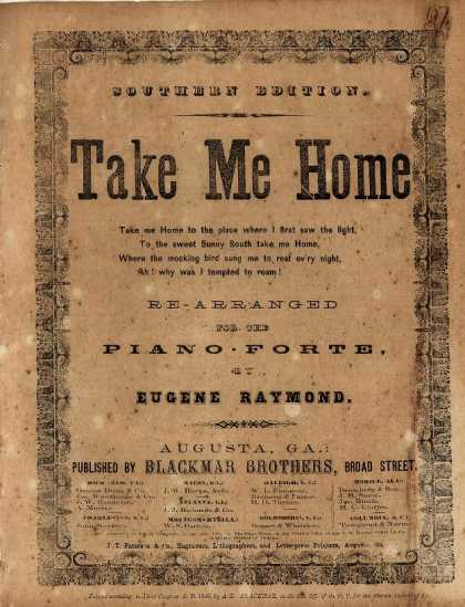 Sheet Music - Take me home