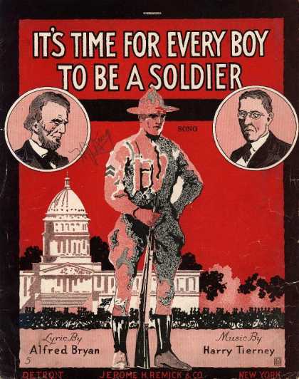 Sheet Music - It's time for every boy to be a soldier