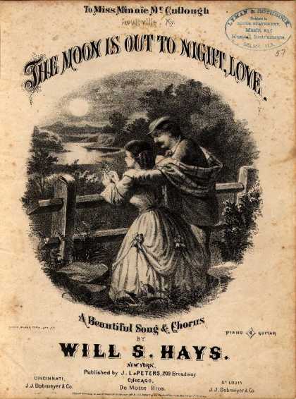 Sheet Music - The moon is out to night, love
