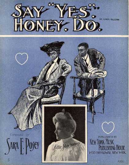 Sheet Music - Say "yes" honey, do