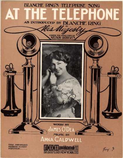 Sheet Music - At the telephone; Blanche Ring's telephone song; His Majesty