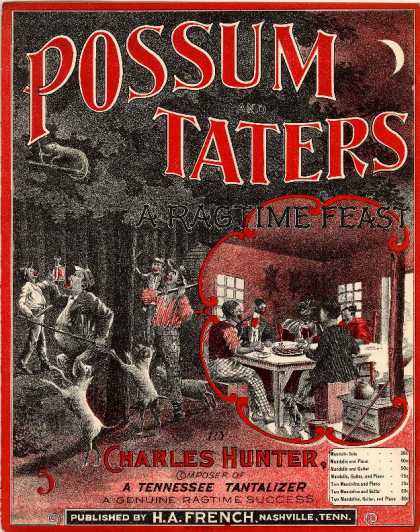 Sheet Music - Possum and taters: Ragtime feast