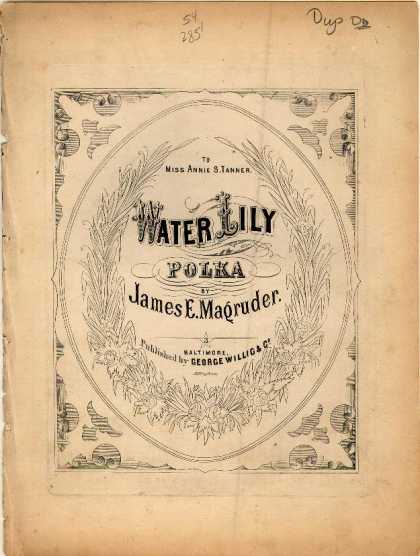 Sheet Music - Water lily polka