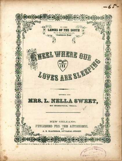 Sheet Music - Kneel where our loves are sleeping