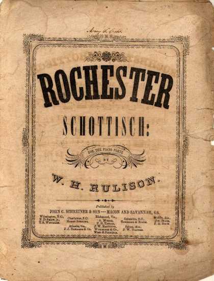 Sheet Music - Rochester schottisch