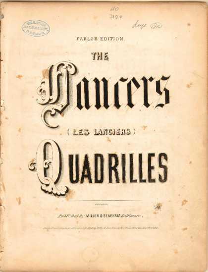 Sheet Music - The lancers quadrilles; Les Lanciers quadrilles