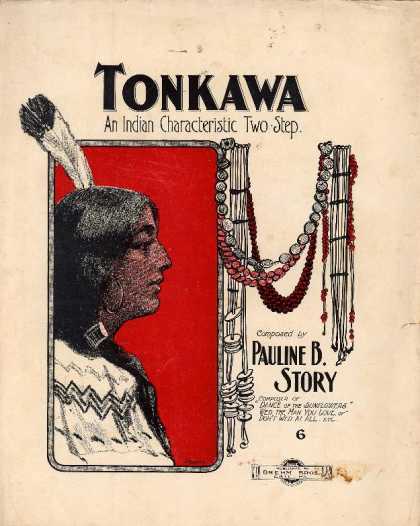 Sheet Music - Tonkawa, an Indian characteristic two-step