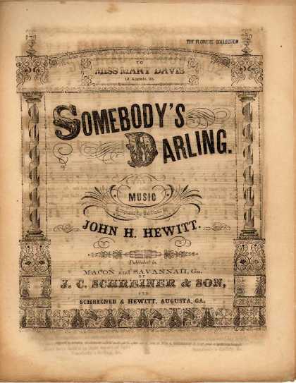 Sheet Music - Somebody's darling