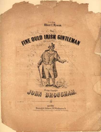 Sheet Music - The fine ould Irish gintleman