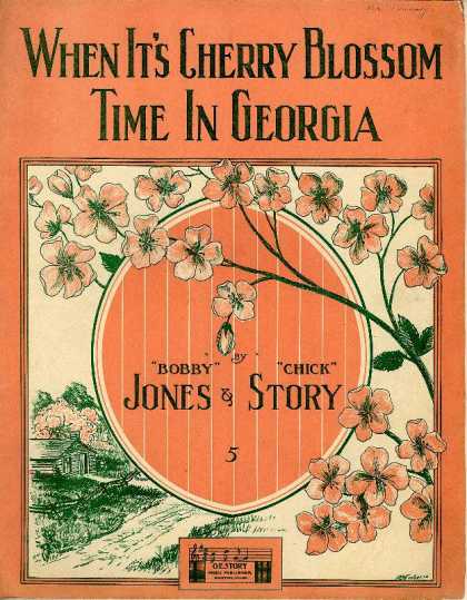 Sheet Music - When it's cherry blossom time in Georgia