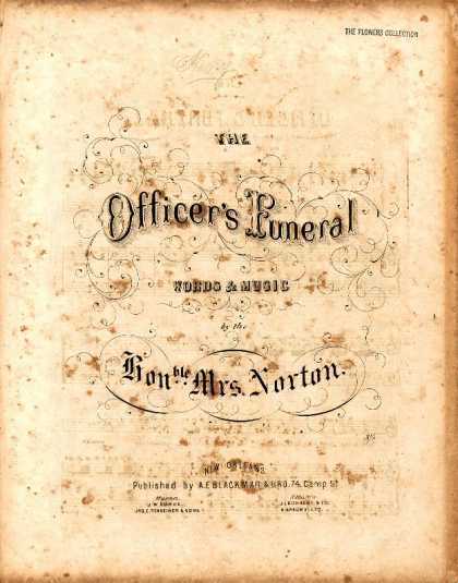 Sheet Music - The officer's funeral