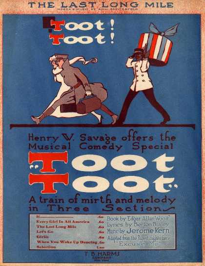 Sheet Music - The last long mile; Toot toot; Plattsburg marching song, 1917