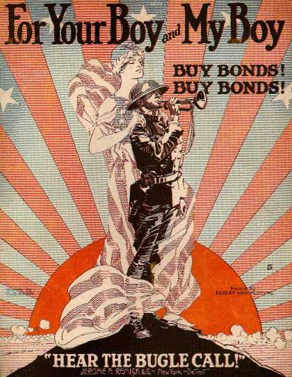 Sheet Music - For your boy and my boy; Buy bonds; Hear the bugle call