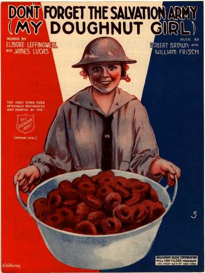 Sheet Music - Don't forget the Salvation Army; My doughnut girl