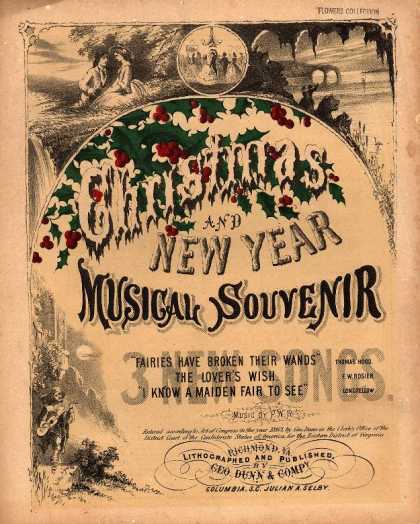 Sheet Music - Christmas and new year musical souvenir; Fairies have broken their wands; The lo