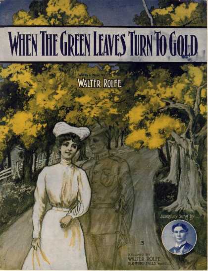 Sheet Music - When the green leaves turn to gold
