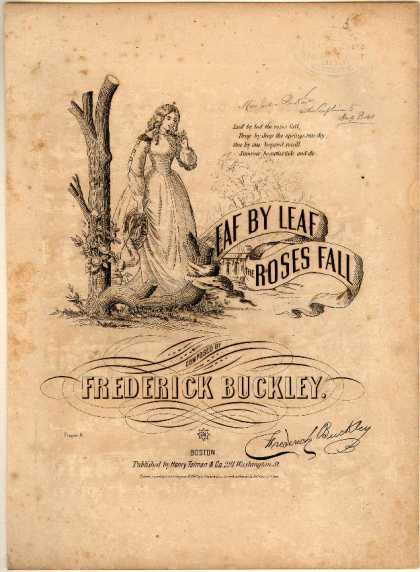 Sheet Music - Leaf by leaf the roses fall