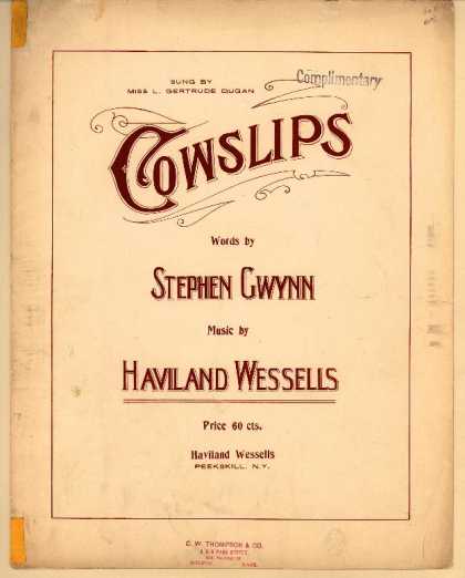 Sheet Music - Cowslips