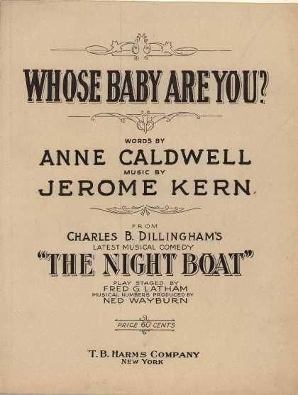 Sheet Music - Whose baby are you?