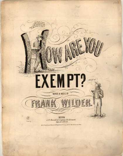 Sheet Music - How are you exempt?