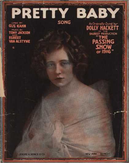Sheet Music - Pretty baby; Passing show of 1916