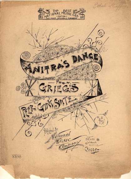 Sheet Music - Anitra's dance; Peer Gynt Suite