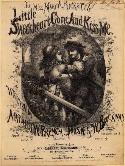 Sheet Music - Little sweetheart come and kiss me