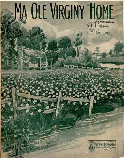 Sheet Music - Ma old Virginy home;