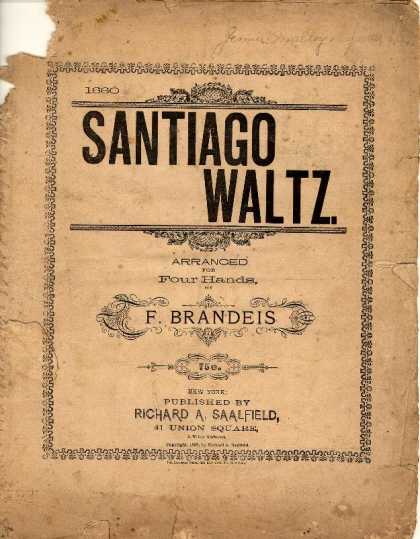 Sheet Music - Santiago waltz