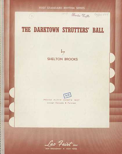 Sheet Music - The Darktown strutter's ball