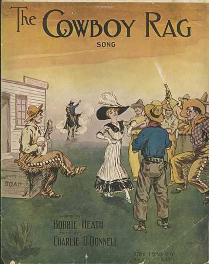 Sheet Music - The cowboy rag