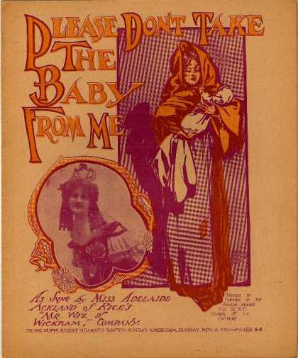 Sheet Music - Please don't take the baby from me