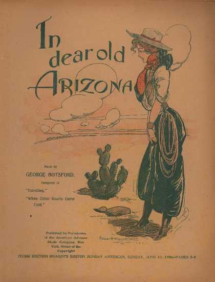 Sheet Music - In dear old Arizona