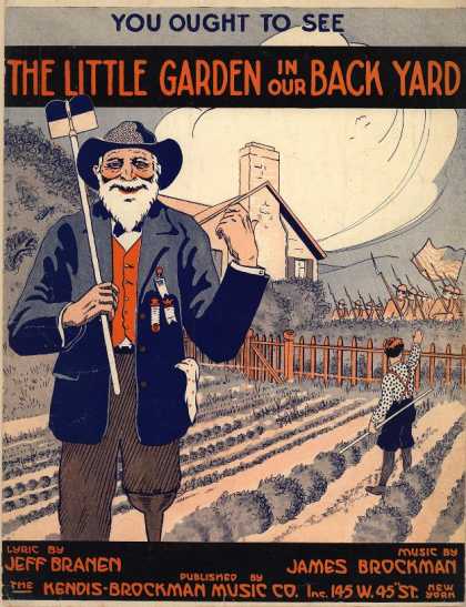 Sheet Music - You ought to see the little garden in our back yard; Little garden in our back y