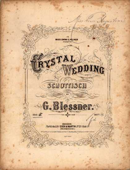 Sheet Music - Crystal wedding schottisch
