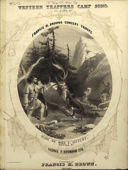Sheet Music - The western trapper's camp song