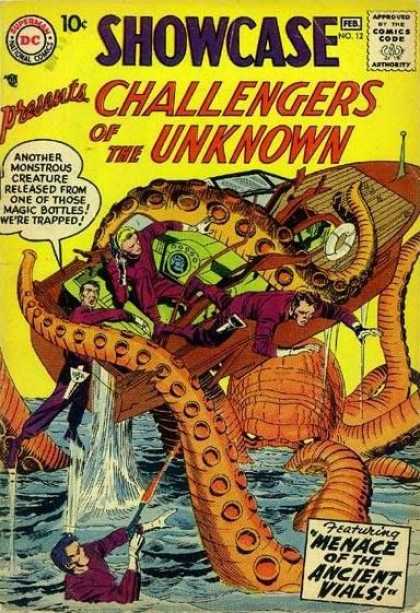Showcase 12 - Giant Octupus - Boat - Water - Gun - Life Preserver - Jack Kirby