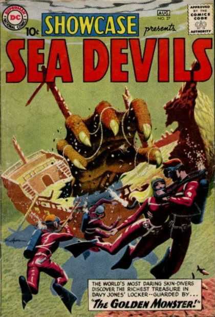 Showcase 27 - Superman National Comics - Approved By The Comics Code - Sea Devils - Monsters Paw - Ship