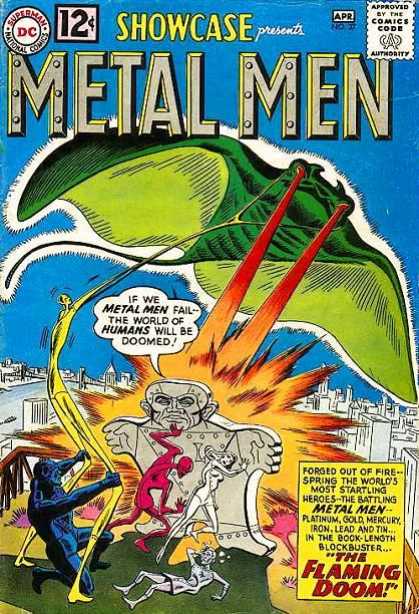 Showcase 37 - Metal Men Bend - Green Tyraid - Melting Fight - Shock Waves - City Be Damned - Ross Andru