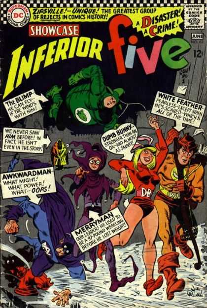 Showcase 62 - Inferior Five - Dumb Bunny - Awkwardman - The Blimp - The Greatest Group Of Rejects In Comics History