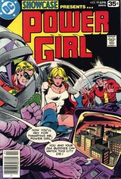 Showcase 99 - Power Girl - Superhero - Trapped - City - Youll Pay For Thwarting Me - Dick Giordano, Joe Staton