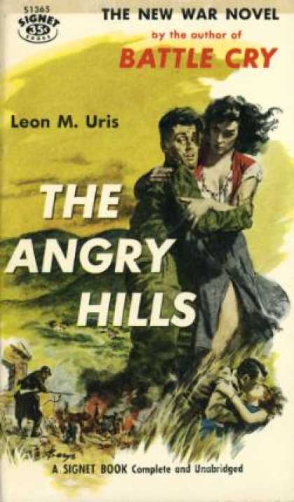 Signet Books - The Angry Hills - Uris Leon