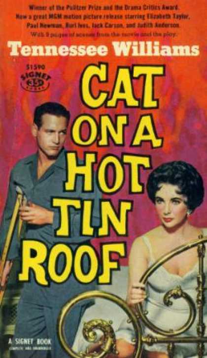 Signet Books - Cat On a Hot Tin Roof - Tennessee Williams
