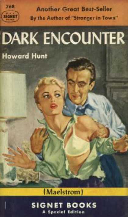 Signet Books - Dark Encounter (vintage Signet #768) - Howard Hunt