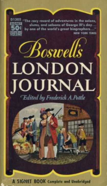 Signet Books - Boswell's London Journal - Frederick A. Pottle