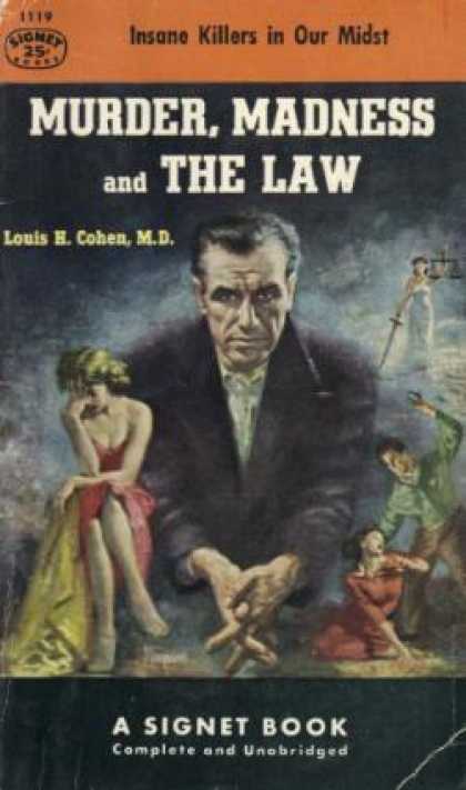 Signet Books - Murder, Madness, and the Law