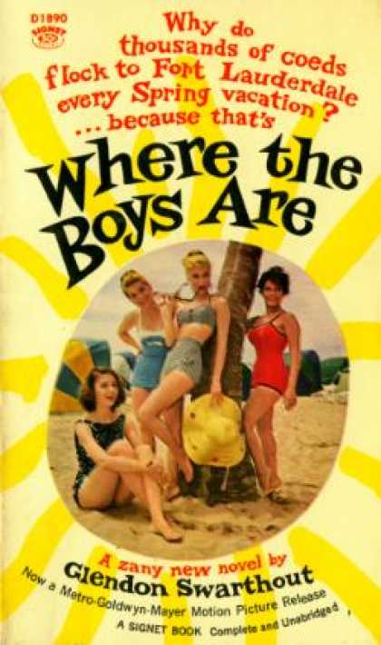 Signet Books - Where the Boys Are - Glendon Swarthout