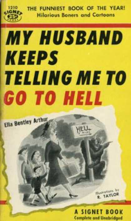 Signet Books - My Husband Keeps Telling Me Go Hell