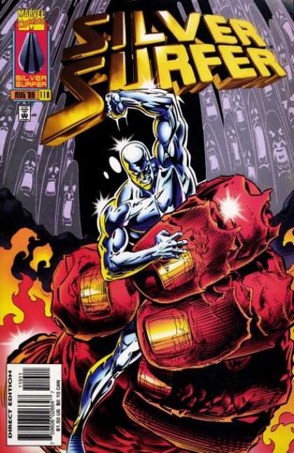 Silver Surfer (1987) 119 - Marvel Comics - Superhero - Hand - Fighting - Direct Edition